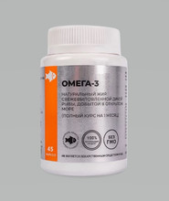 OMEGA-3 (Wild Fish Oil), 45 капсул.